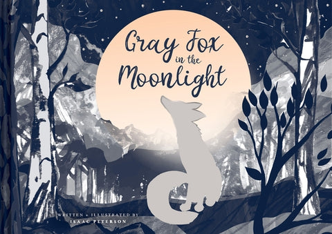 Gray Fox in the Moonlight by Peterson, Isaac
