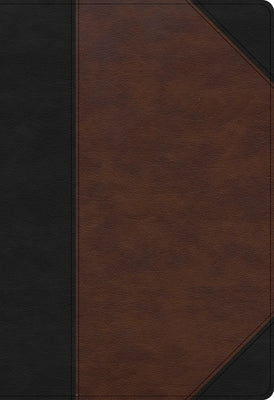 KJV Super Giant Print Reference Bible, Black/Brown Leathertouch by Holman Bible Staff