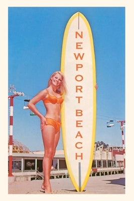 Vintage Journal Surfer Girl, Newport Beach by Found Image Press