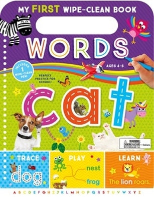 My First Wipe-Clean Book: Words by Kidsbooks Publishing