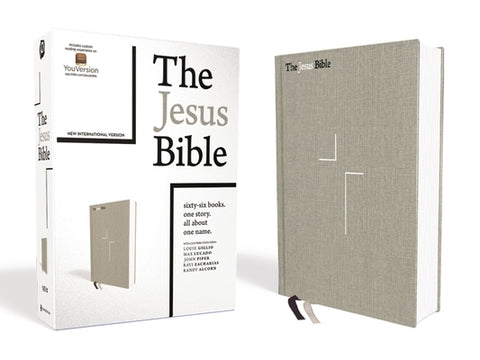 The Jesus Bible, NIV Edition, Cloth Over Board, Gray Linen, Comfort Print by Passion