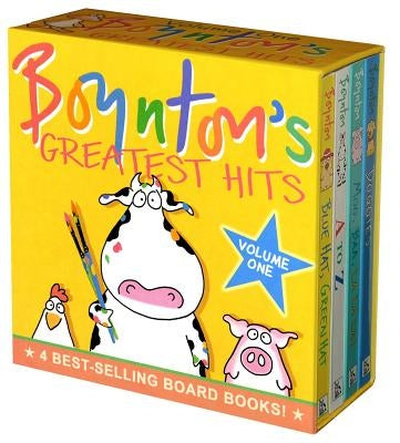 Boynton's Greatest Hits the Big Blue Box: Moo, Baa, La La La!; A to Z; Doggies; Blue Hat, Green Hat by Boynton, Sandra