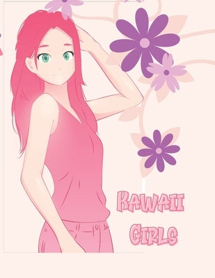 Kawaii Girls: Kawaii Japanese Manga Drawings And Cute Anime Characters Coloring Page For Kids by Sofia, Slimy