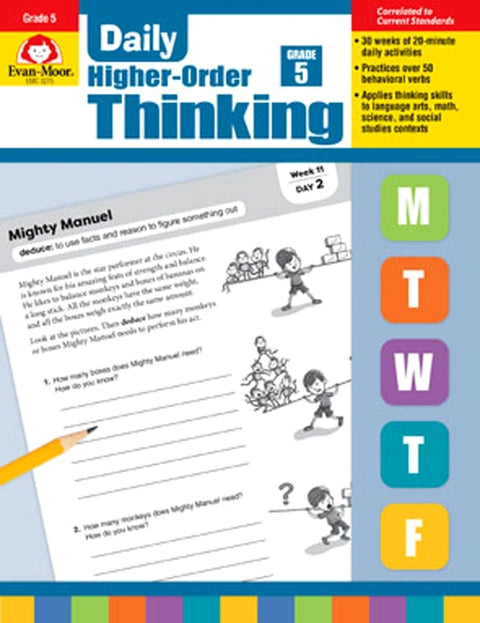 Daily Higher-Order Thinking, Grade 5 by Evan-Moor Educational Publishers