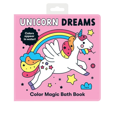 Unicorn Dreams Color Magic Bath Book by Galison Mudpuppy