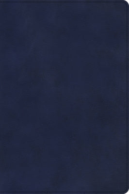 CSB Large Print Thinline Bible, Navy Leathertouch by Csb Bibles by Holman