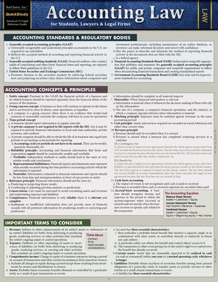 Accounting Law for Students, Lawyers & Legal Firms: A Quickstudy Laminated Reference Guide by Lewis, Kenneth