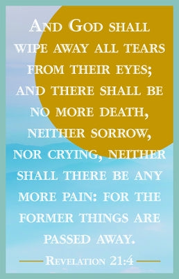 Wipe Away Bulletin (Pkg 100) Funeral by Broadman Church Supplies Staff