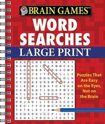 Brain Games Word Searches Large Print by Editors of Publication International