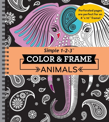 Color & Frame - Animals (Adult Coloring Book) by New Seasons