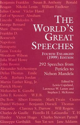 The World's Great Speeches: Fourth Enlarged (1999) Edition by Copeland, Lewis