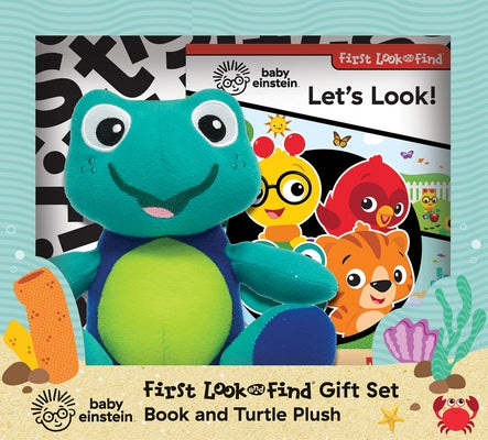 Baby Einstein: First Look and Find Gift Set: Book and Turtle Plush by Pi Kids