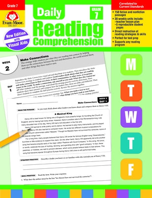 Daily Reading Comprehension, Grade 7 by Evan-Moor Educational Publishers