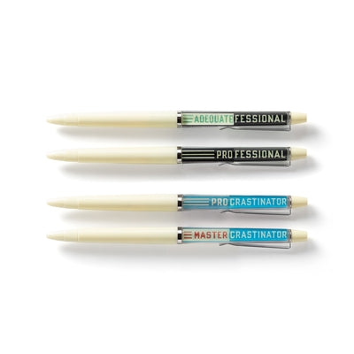 Professional Procrastinator Floaty Pen Set by Brass Monkey