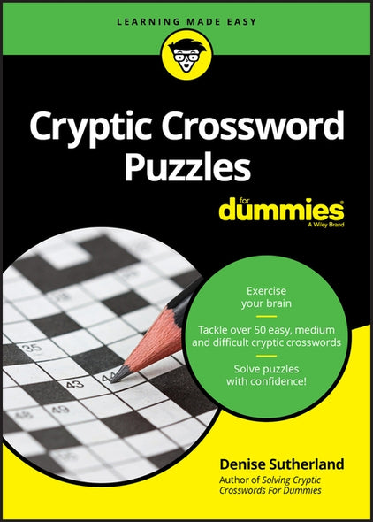 Cryptic Crossword Puzzles for Dummies by Sutherland, Denise