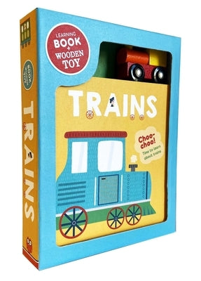 Trains: Book & Wooden Toy Set by Igloobooks