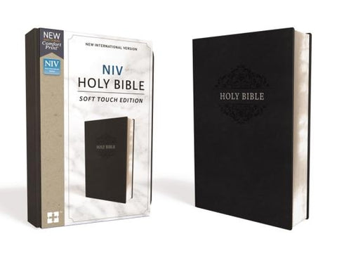 NIV, Holy Bible, Soft Touch Edition, Imitation Leather, Black, Comfort Print by Zondervan