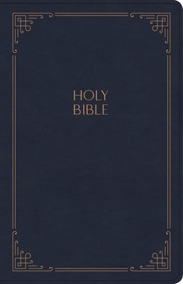 KJV Large Print Personal Size Reference Bible, Navy Leathertouch by Holman Bible Staff