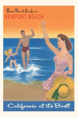 Vintage Journal Newport Beach Travel Poster by Found Image Press