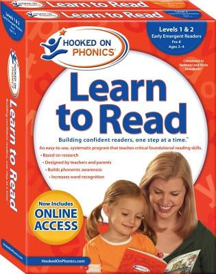 Hooked on Phonics Learn to Read - Levels 1&2 Complete, Volume 1: Early Emergent Readers (Pre-K Ages 3-4) by Hooked on Phonics