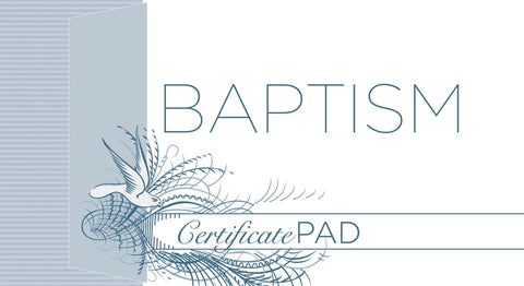 Baptism Certificate (Pad of /25) by Broadman Church Supplies Staff