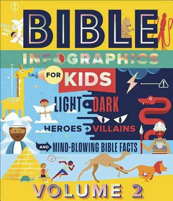 Bible Infographics for Kids, Volume 2: Light and Dark, Heroes and Villains, and Mind-Blowing Bible Facts by Harvest House Publishers