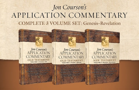 Jon Courson's Application Commentary, Complete 3-Volume Set: Genesis - Revelation by Courson, Jon