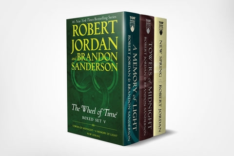 Wheel of Time Premium Boxed Set V: Book Thirteen: Towers of Midnight, Book Fourteen: A Memory of Light, Prequel: New Spring by Jordan, Robert