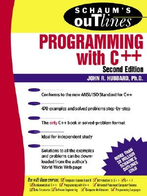 Schaum's Outline of Programming with C++ by Hubbard, John R.