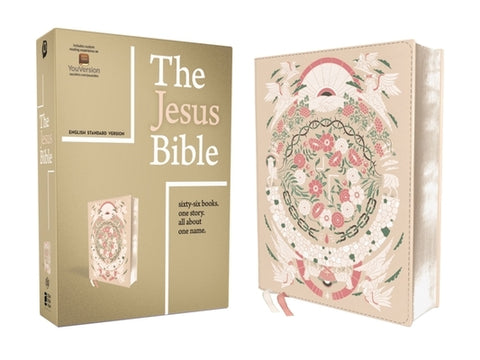 The Jesus Bible Artist Edition, Esv, Leathersoft, Peach Floral by Passion