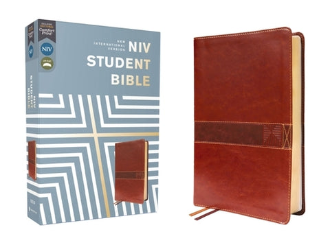 Niv, Student Bible, Leathersoft, Brown, Comfort Print by Yancey, Philip