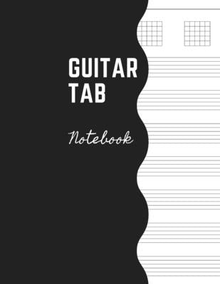 Guitar Tab Notebook: Music Paper Sheet For Guitarist And Musicians - Wide Staff Tab -Large Size 8,5 x 11" by Daisy, Adil