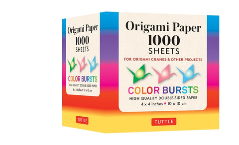 Origami Paper Color Bursts 1,000 Sheets 4 (10 CM): Tuttle Origami Paper: High-Quality Double-Sided Origami Sheets Printed with 12 Different Designs (I by Tuttle Publishing