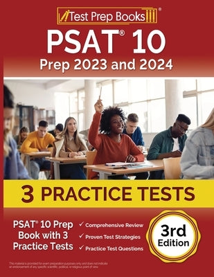 PSAT 10 Prep 2023 and 2024: PSAT 10 Prep Book with 3 Practice Tests [3rd Edition] by Rueda, Joshua