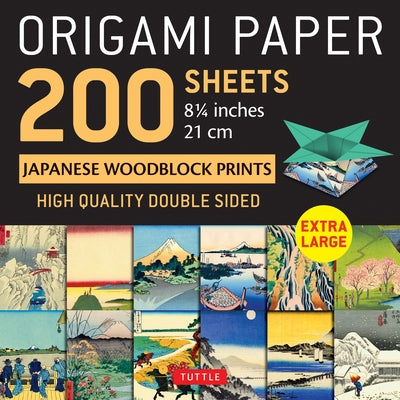Origami Paper 200 Sheets Japanese Woodblock Prints 8 1/4": Extra Large Tuttle Origami Paper: High-Quality Double Sided Origami Sheets Printed with 12 by Tuttle Publishing