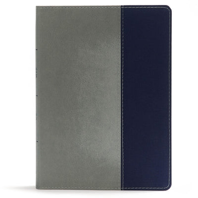 CSB Apologetics Study Bible for Students, Gray/Navy Leathertouch by Csb Bibles by Holman