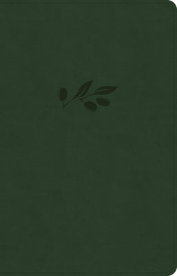 CSB Thinline Reference Bible, Olive Leathertouch by Csb Bibles by Holman