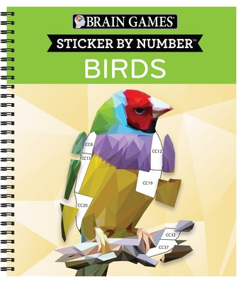 Brain Games - Sticker by Number: Birds (42 Images) by Publications International Ltd