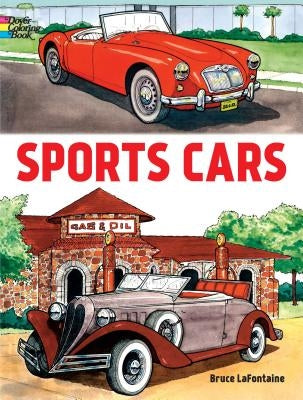 Sports Cars Coloring Book by LaFontaine, Bruce