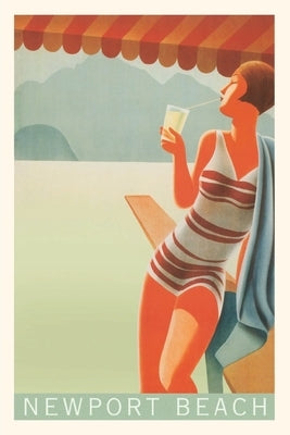 Vintage Journal Newport Beach Travel Poster by Found Image Press