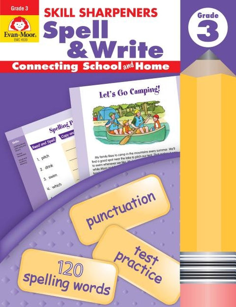 Skill Sharpeners Spell & Write Grade 3 by Evan-Moor Educational Publishers