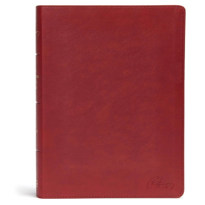 KJV Spurgeon Study Bible, Crimson Leathertouch by Begg, Alistair