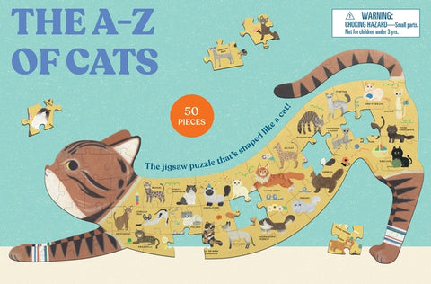 The A to Z of Cats: A Cat-Shaped Jigsaw Puzzle by Laurence King