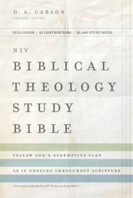 NIV, Biblical Theology Study Bible, Hardcover, Comfort Print: Follow God's Redemptive Plan as It Unfolds Throughout Scripture by Carson, D. A.