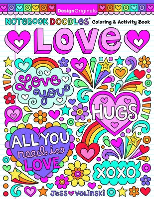 Notebook Doodles Love: Coloring & Activity Book by Volinski, Jess