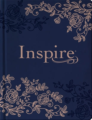 Inspire Bible NLT (Hardcover Leatherlike, Navy): The Bible for Coloring & Creative Journaling by Tyndale