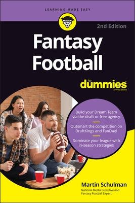 Fantasy Football for Dummies by Schulman, Martin A.