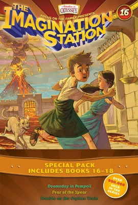 Imagination Station Books 3-Pack: Doomsday in Pompeii / In Fear of the Spear / Trouble on the Orphan Train by Hering, Marianne