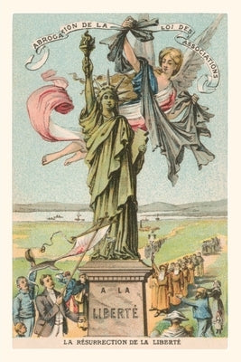 Vintage Journal French View of the Statue of Liberty by Found Image Press