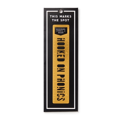 Hooked on Phonics Metal Bookmark Stencil by Brass Monkey